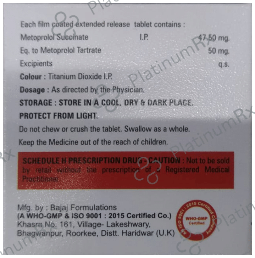 Baga 100mg Tablet 15s