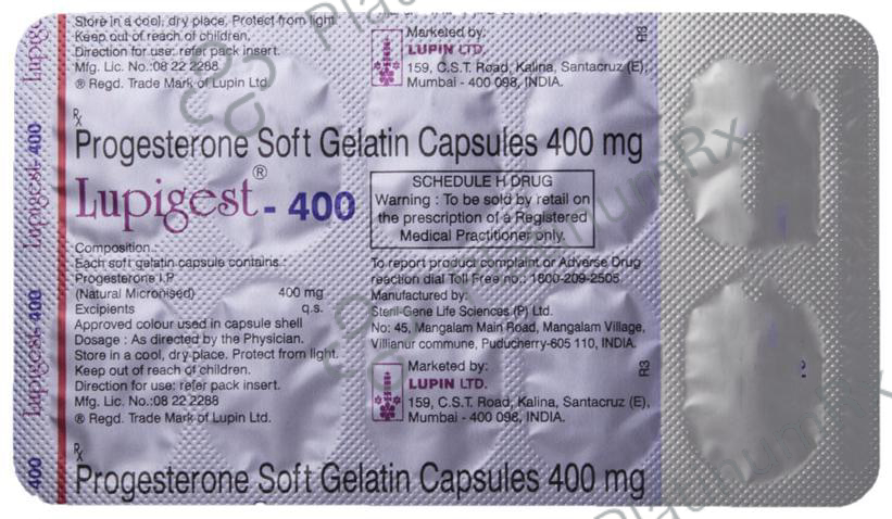Lupigest 400 Soft Gelatin Capsule