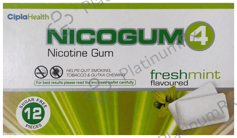 Nico 4mg Chewing Gums 12's