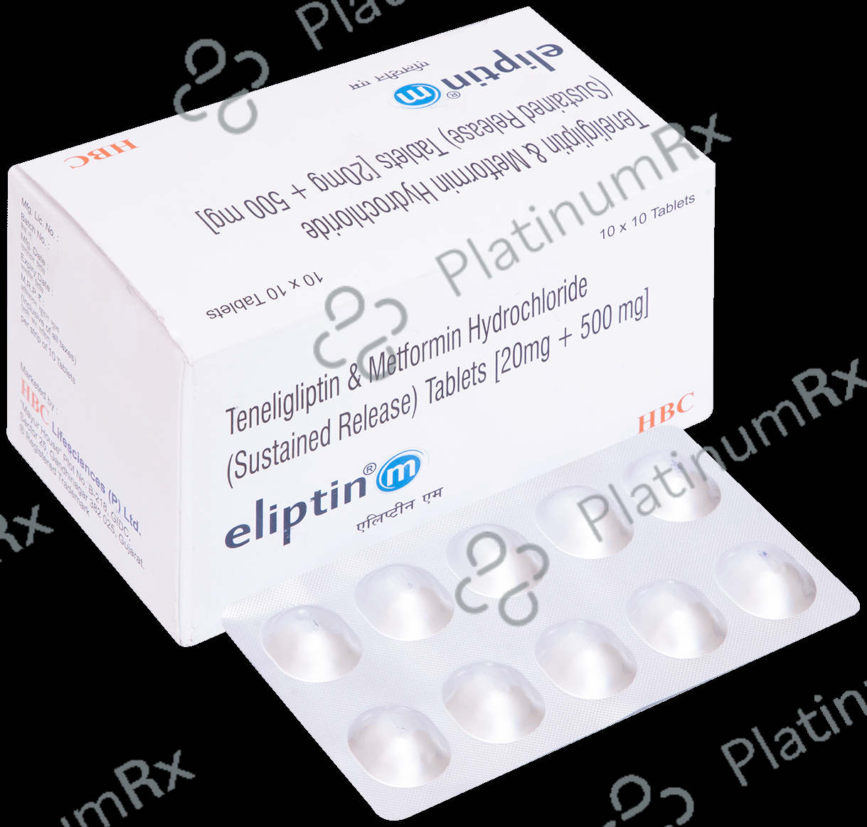 Eliptin M 500mg/20mg Tablet SR
