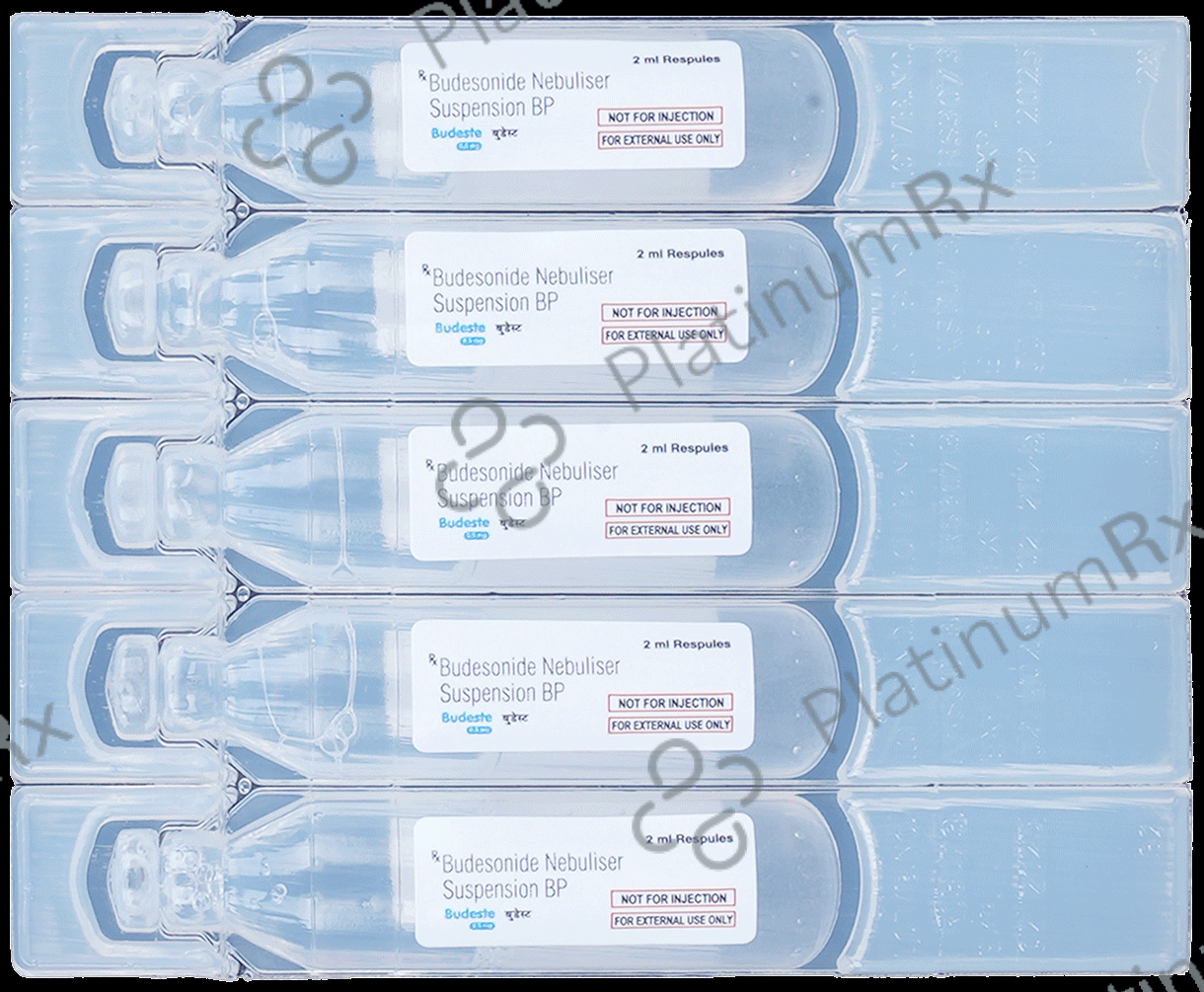 Budeste 0.5mg 2ml Respules 5s