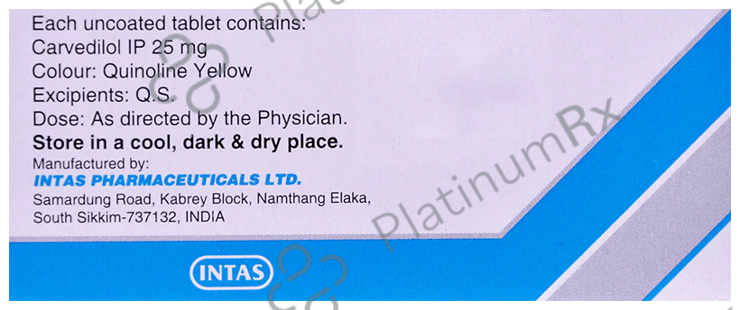 Carca 25mg Tablet 10s