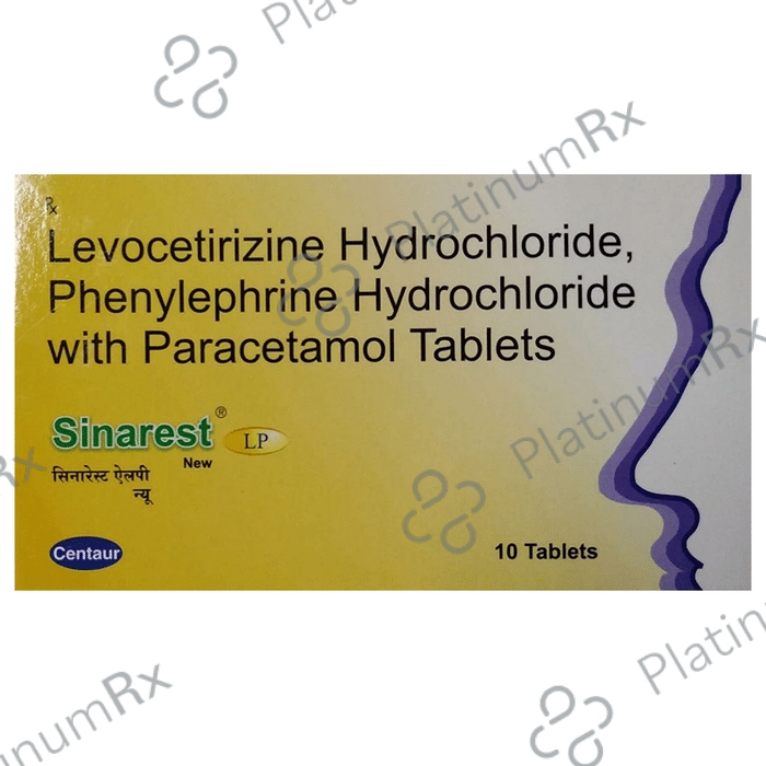 Sinarest LP New 2.5/10/500mg Tablet 10s