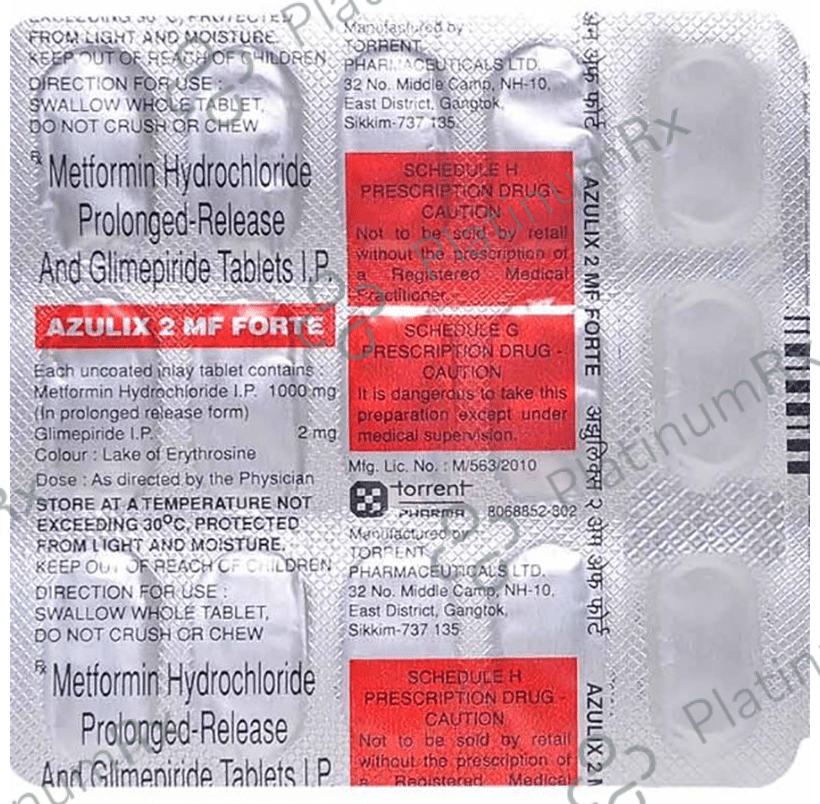 Azulix 2 MF Forte 2/1000mg Tablet PR 15s