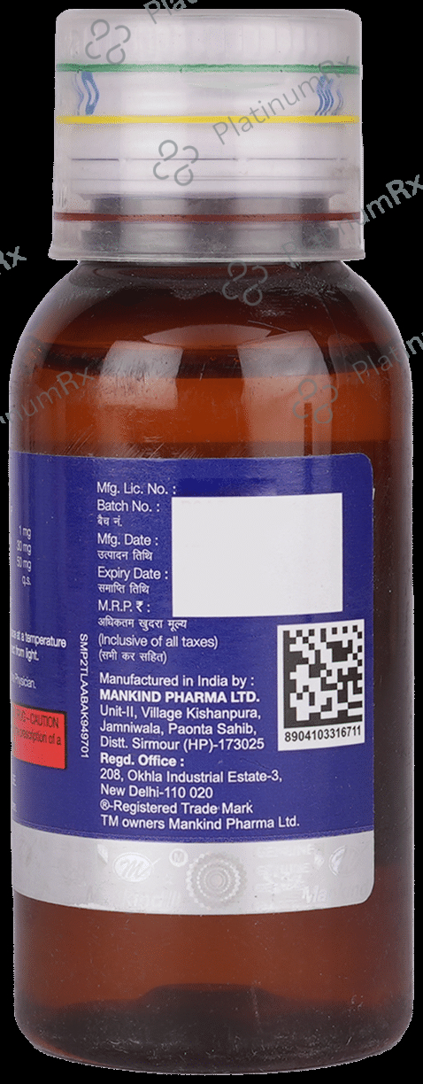 Asthakind LS Cola 15/50/1mg Expectorant 60ml