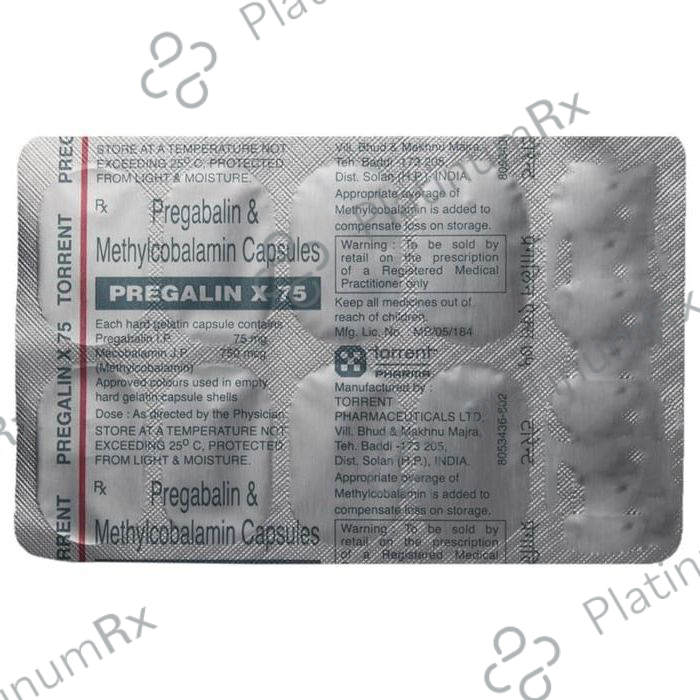 Pregalin X 75 Capsule 10 capsules