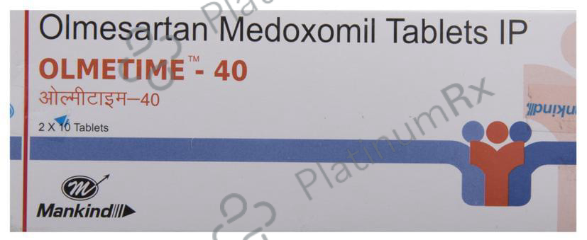 Olmetime 40mg Tablet 10s