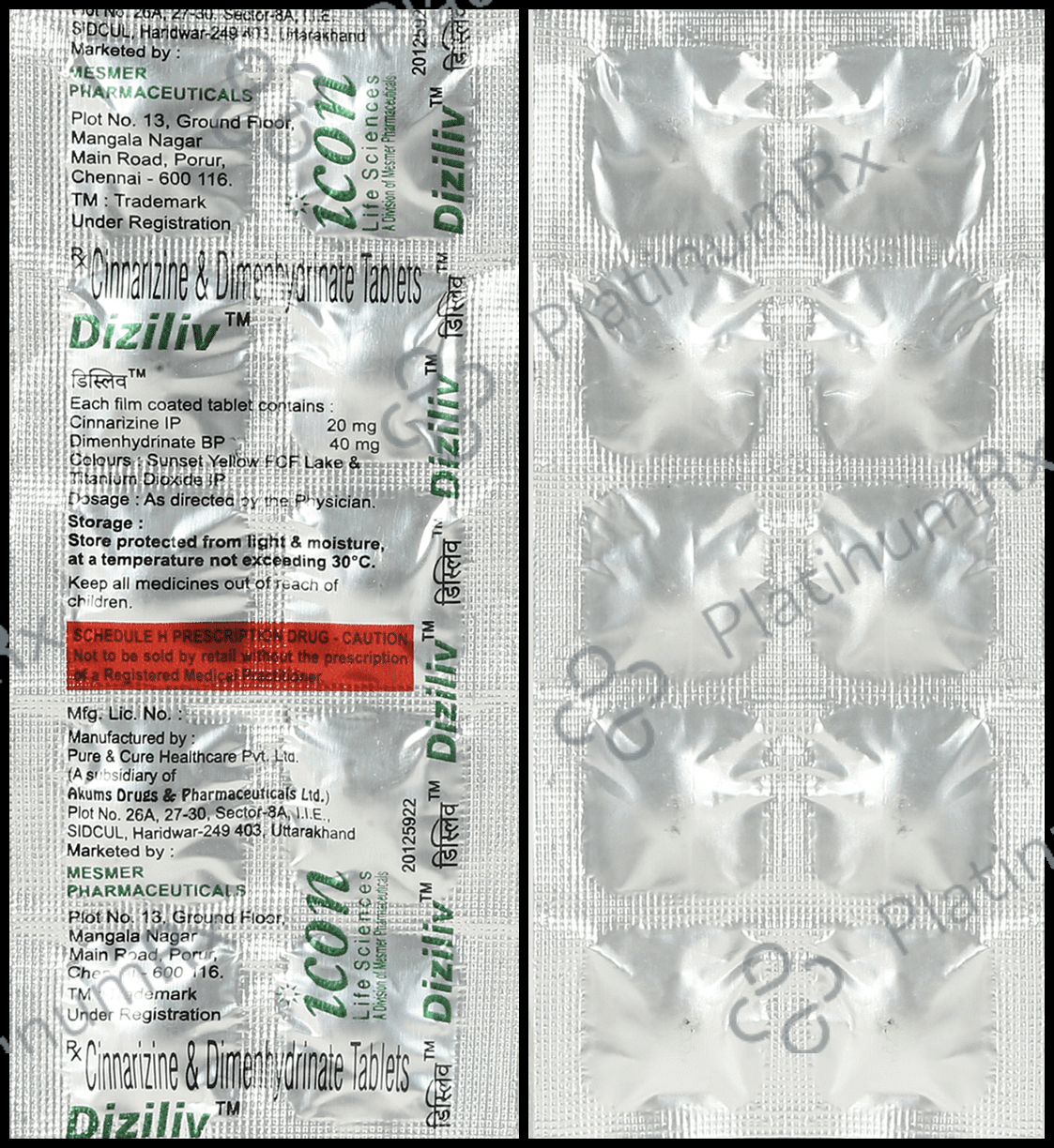 Diziliv 20/40mg Tablet 10s