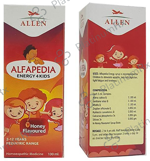 Allen Alfapedia Energy 4 Kids Syrup 100 ml