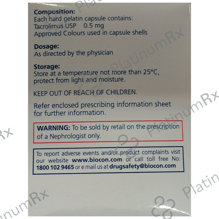 Tacrograf 0.5 Capsule