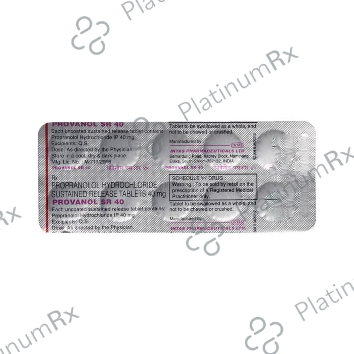 Provanol 40mg Tablet