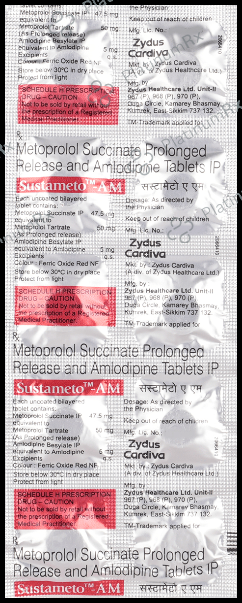Sustameto AM 5/50mg Tablet PR 10s