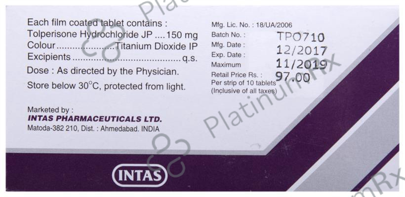 Tolperitas 150mg Tablet 10s