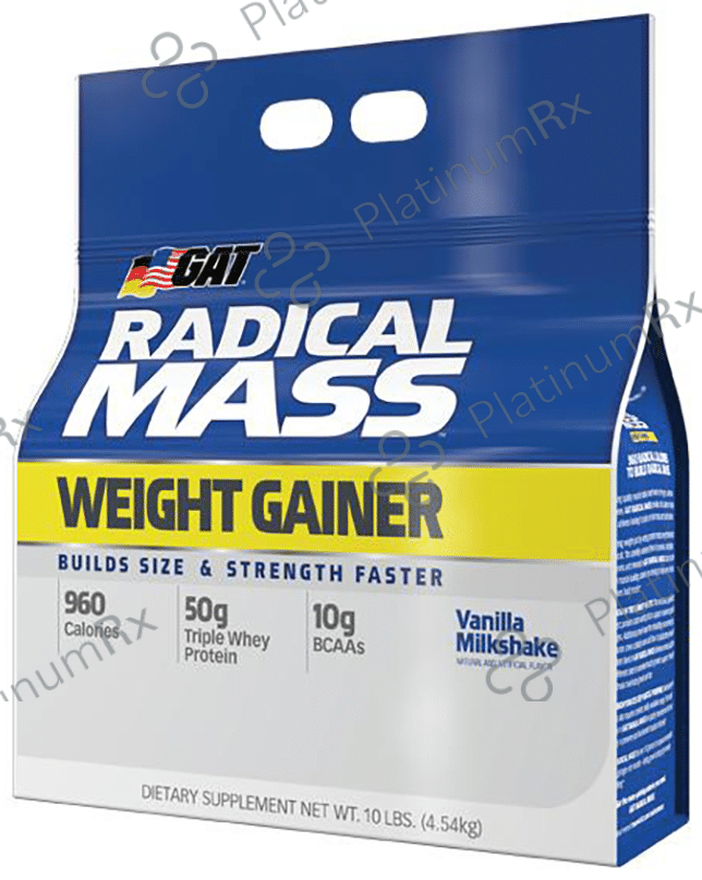 GAT Sport Radical Mass Weight Gainer Vanilla Milkshake