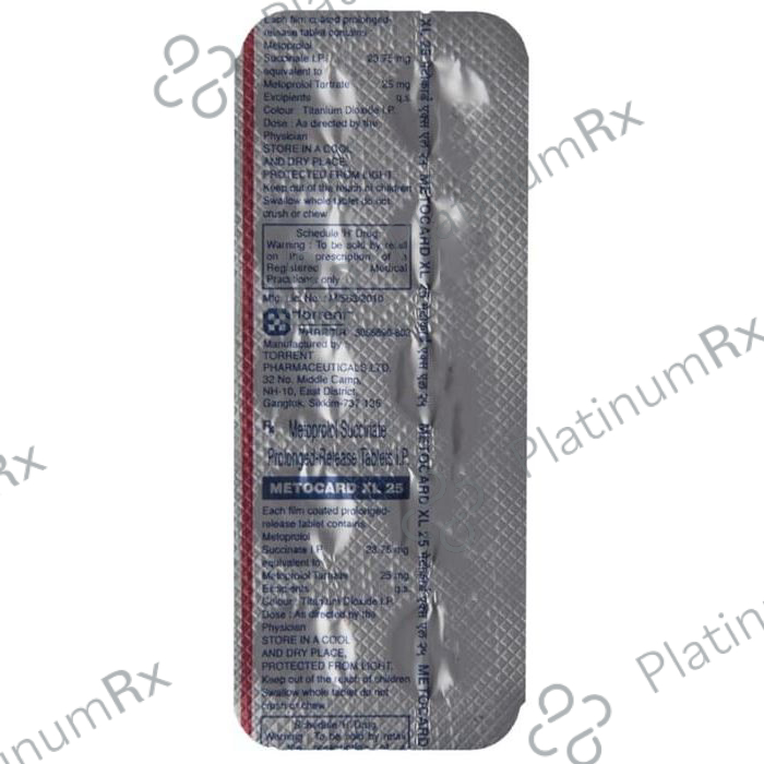 Metocard XL 25mg Tablet 10s