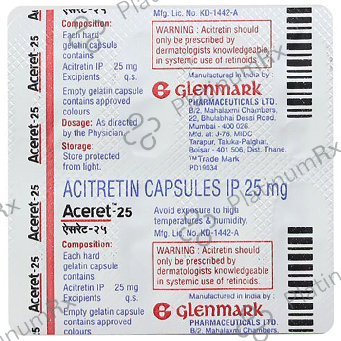 Aceret 25mg Capsule 10s
