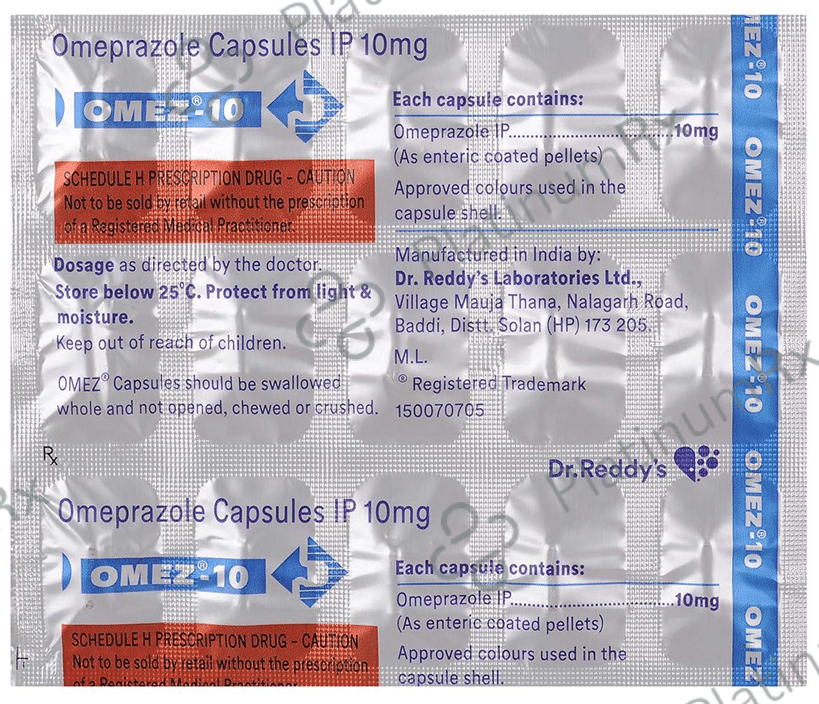 Omez 10mg Capsule 15s