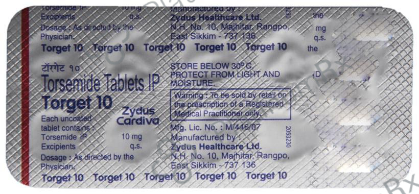 Torget 10mg Tablet 10s