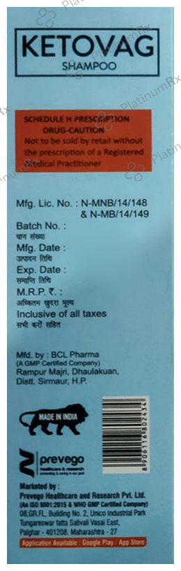 Ketovag Anti-Dandruff Shampoo