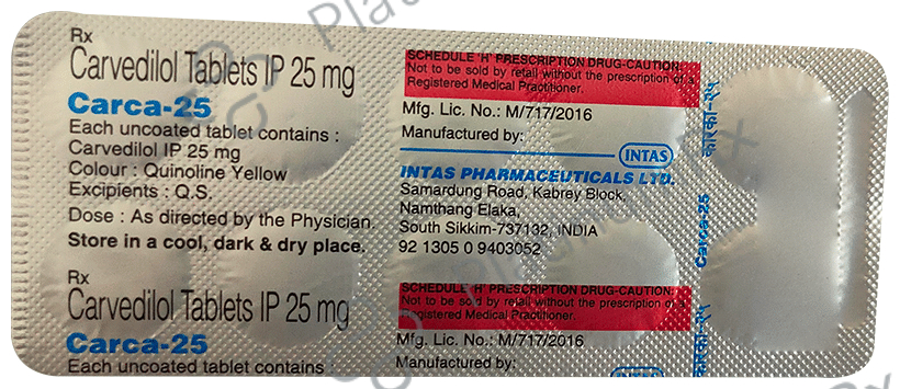 Carca 25mg Tablet 10s