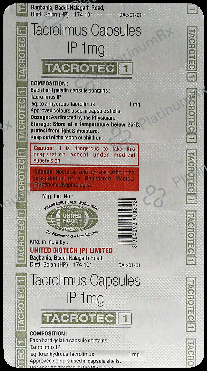 Tacrotec 1mg Capsule
