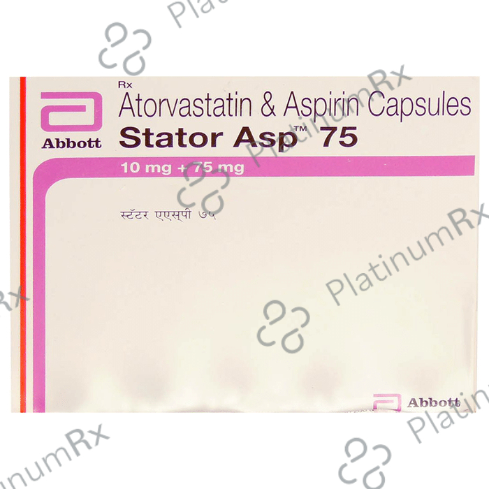 Stator Asp 75/10mg Capsule 15s