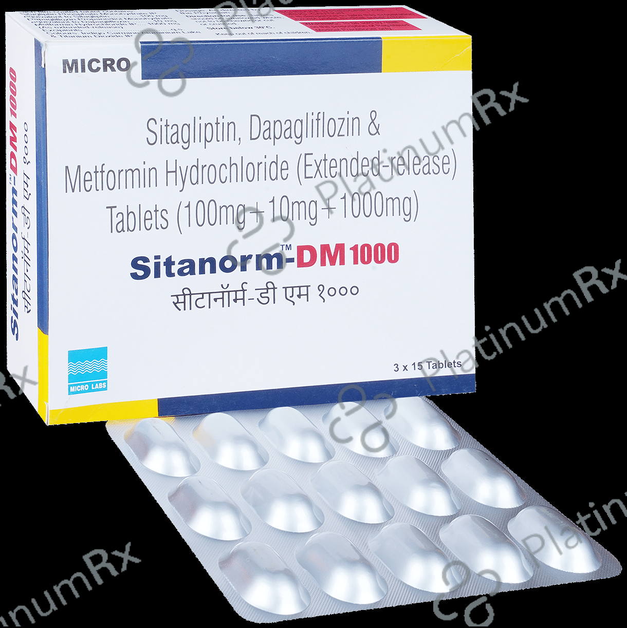 Sitanorm DM 10/1000/100mg Tablet ER 15s