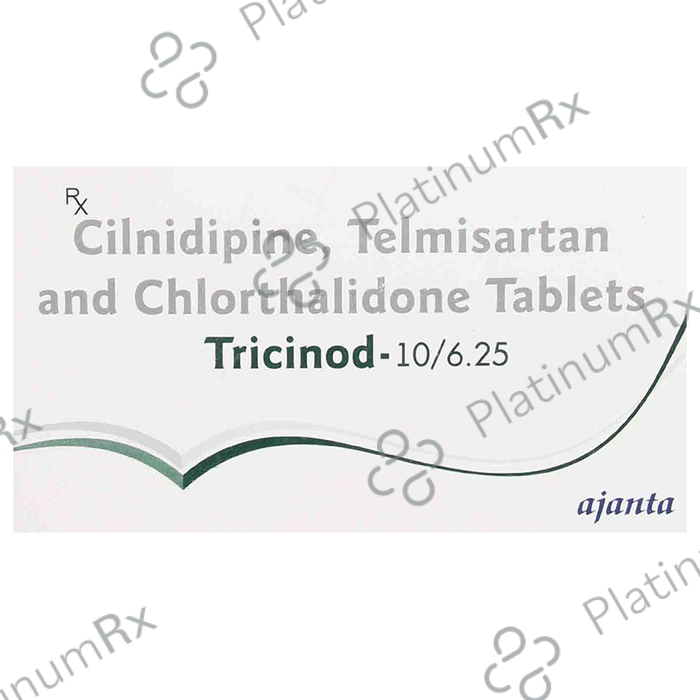 Tricinod 6.25/10/40mg Tablet 15s