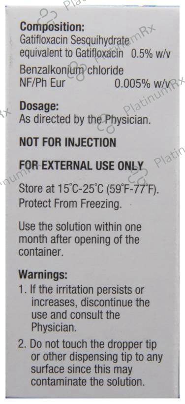 Zymaxid 0.5% Ophthalmic Solution 1s