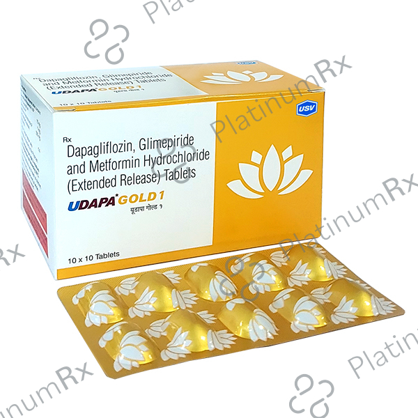 Udapa Gold 1/10/500mg Tablet 10s