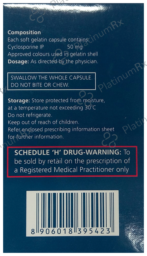 Psorid 50mg Capsule 5s