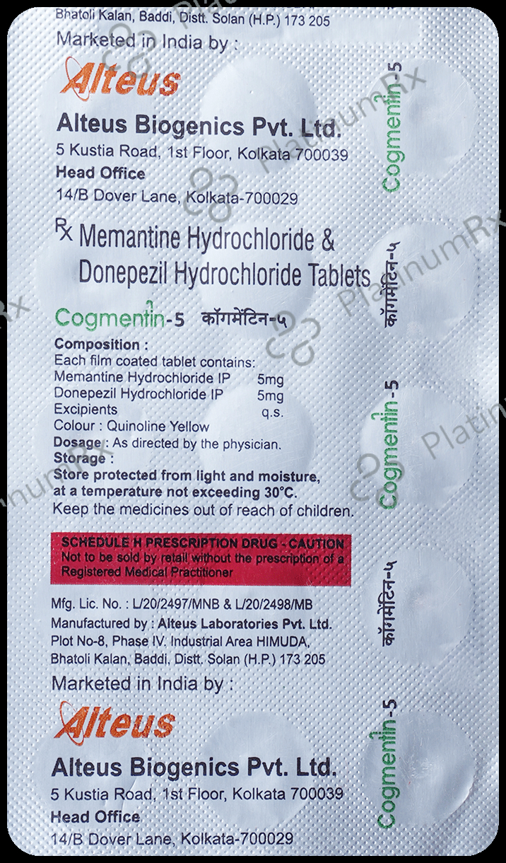 Cogmentin 5mg/5mg Tablet