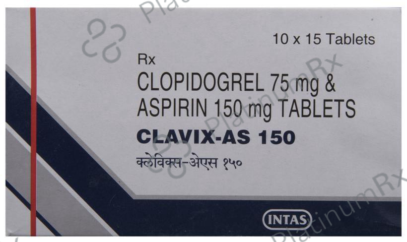 Clavix AS 150 150/75mg Tablet 15s