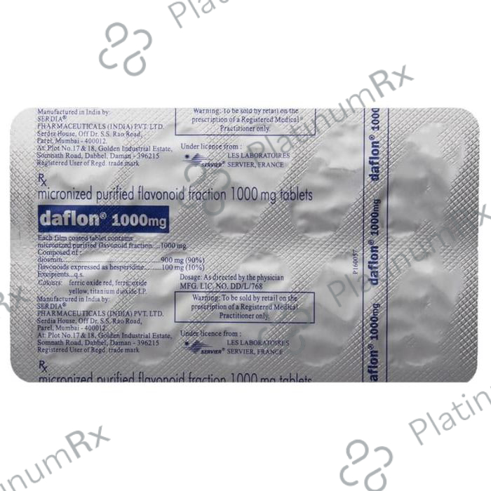 Daflon 1000mg Tablet 10 Tablet