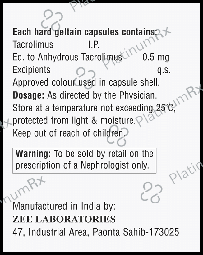 Tacrosze 0.5 Capsule