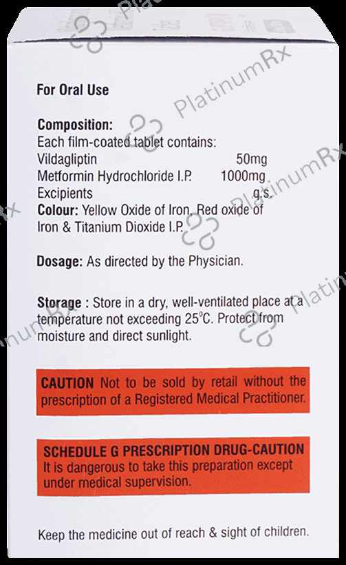 Gliptapil M 1000mg/50mg Tablet