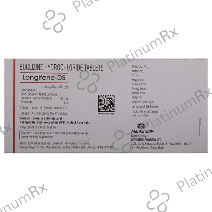 Longifene DS 50mg Tablet 10s