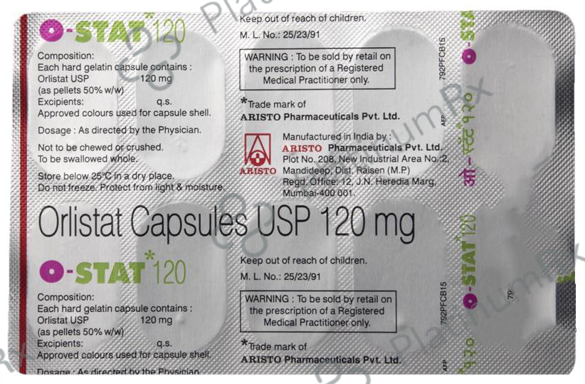 O Stat 120mg Capsule 10s
