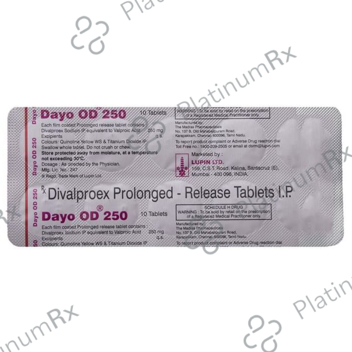 Dayo OD 250mg Tablet PR 10s