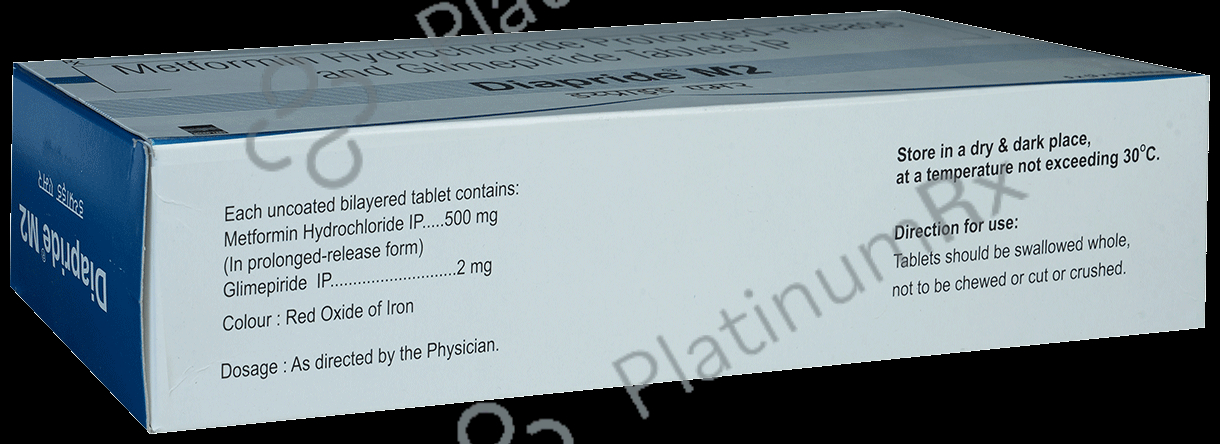 Diapride M2 2/500mg Tablet PR 15s