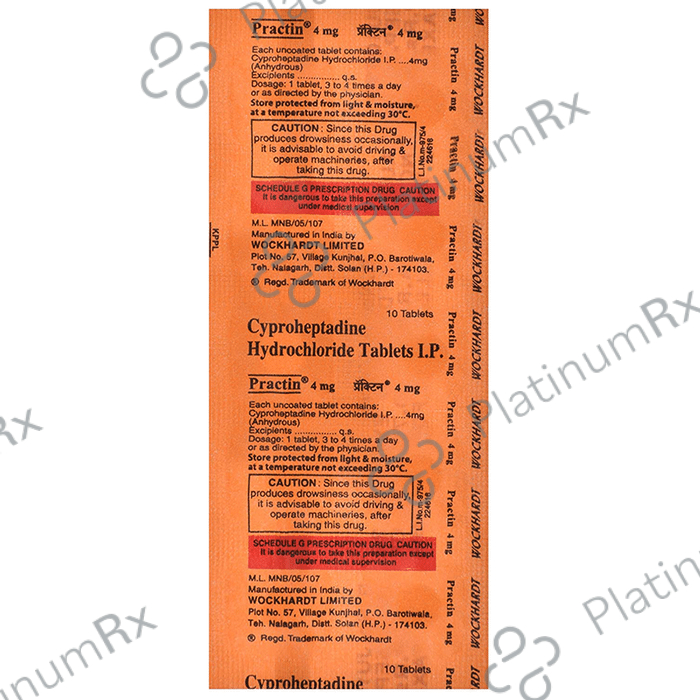 Practin 4mg Tablet 10s