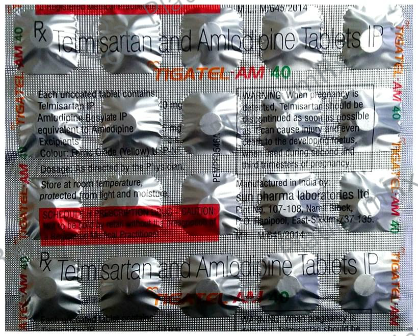 Tigatel AM 5/40mg Tablet 20s