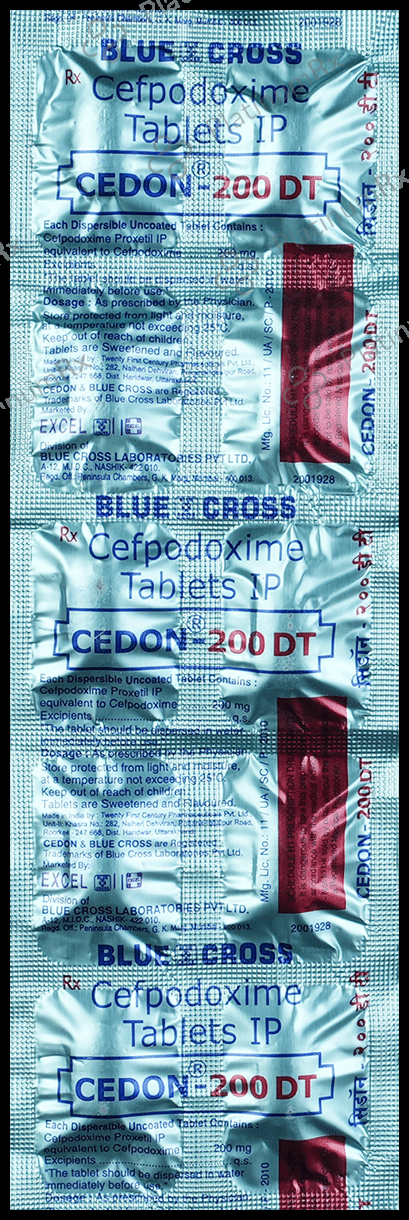 Cedon 200mg Tablet DT 10s