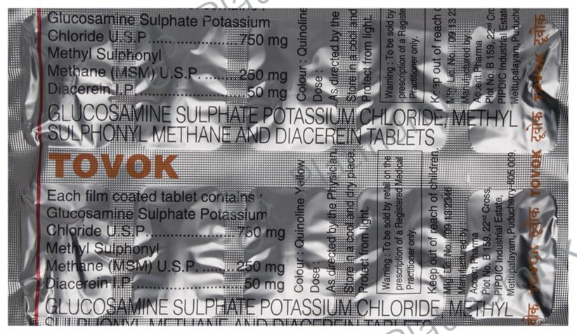 Tovok 50/750/250mg Tablet 10s