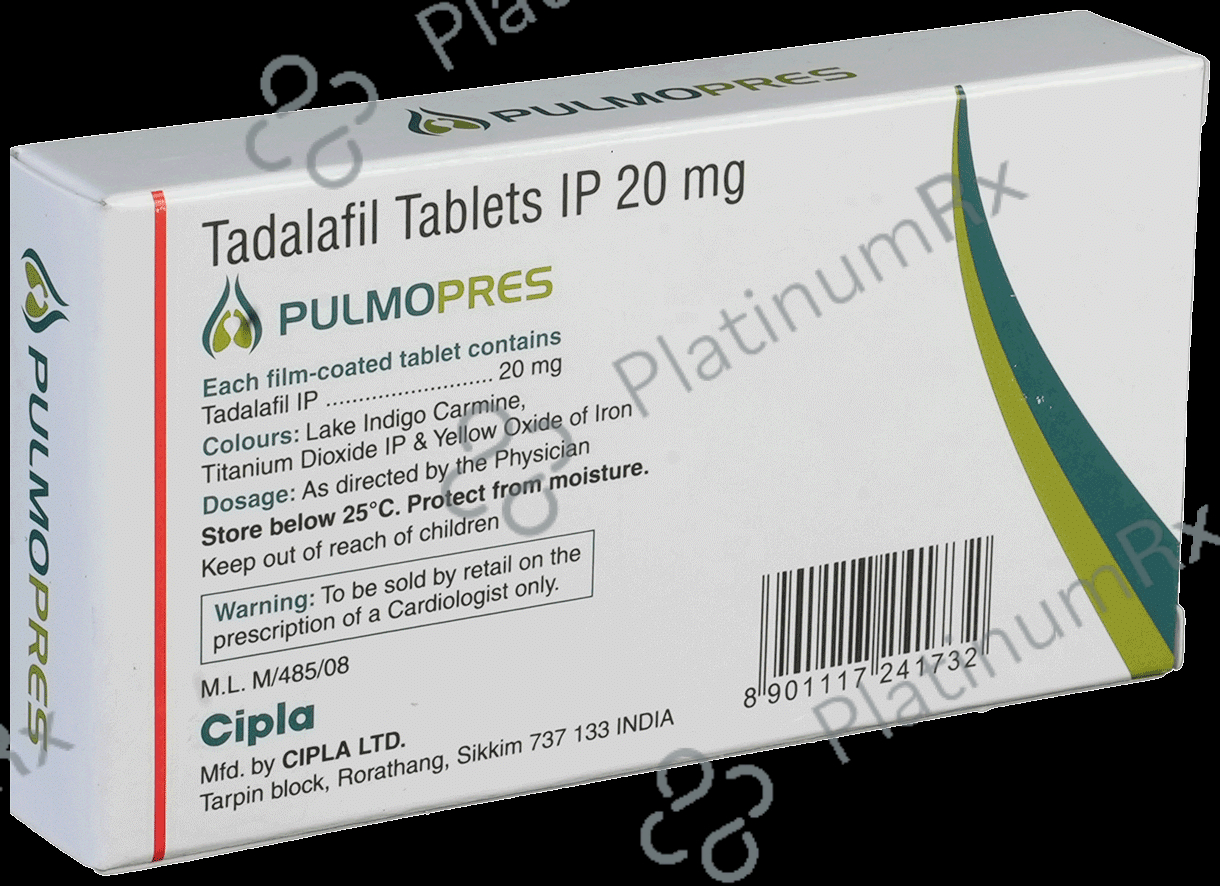 Pulmopres 20mg Tablet 15s