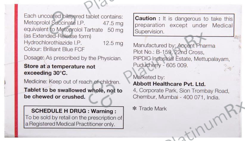 Supermet H 12.5/47.5mg Tablet 10s