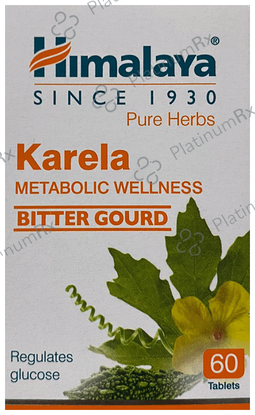Himalaya Wellness Pure Herbs Karela Metabolic Wellness Tablet - Helps Regulate Glucose & Blood Sugar