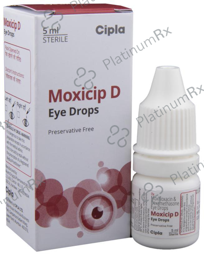 Moxicip D Eye Drop 5ml