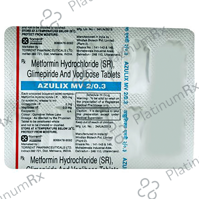 Azulix MV 2/500/0.3mg Tablet SR 10s