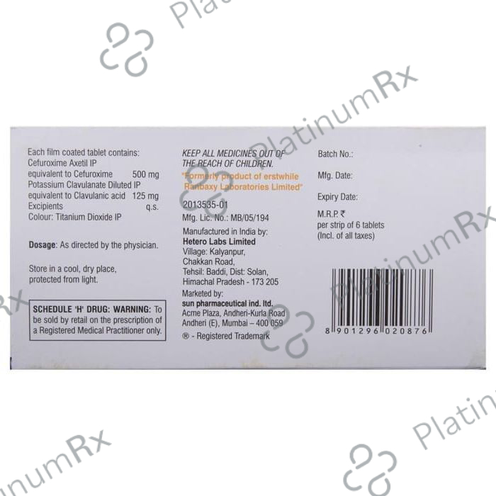 Ceroxim XP 625mg Tablet